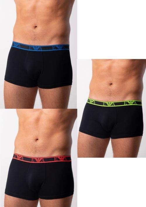 Boxerky Emporio Armani 111357 9P715 3PACK XXL Tm. modrá