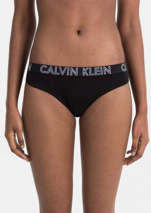 Dámska tangá Calvin Klein QD3636 S Čierna