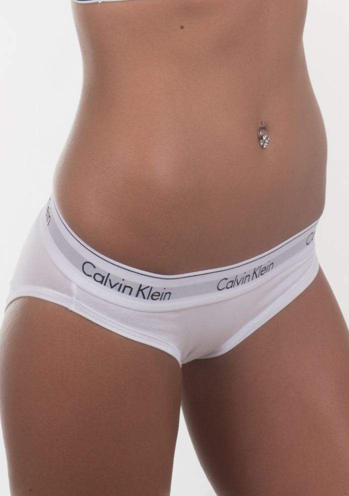 Dámské nohavičky Calvin Klein F3787 XS Biela