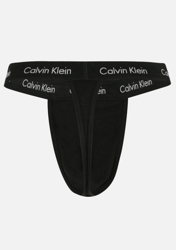 Pánska tangá Calvin Klein NB2208 2PACK S Čierna