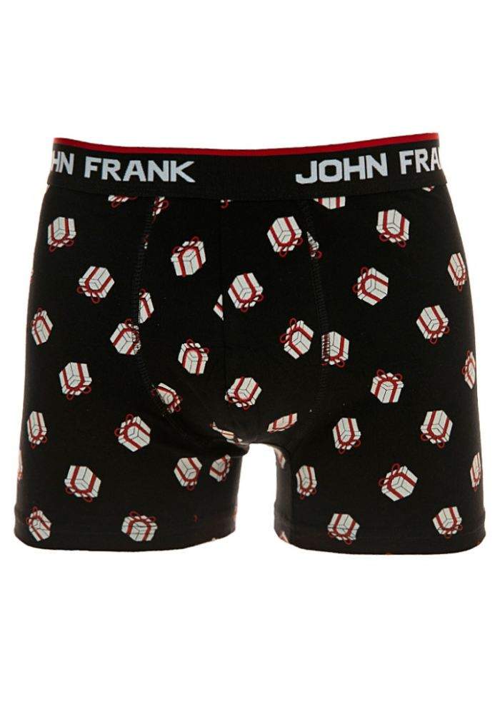 Pánske boxerky John Frank JFBD04 M Čierna