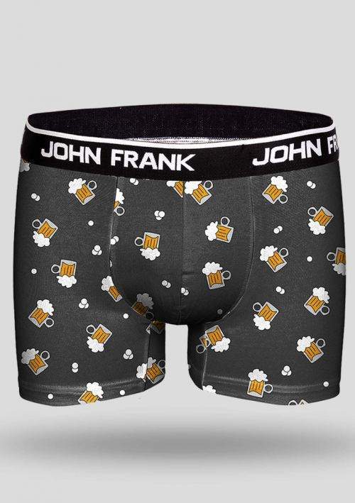 Pánske boxerky John Frank JFBD245 M Čierna