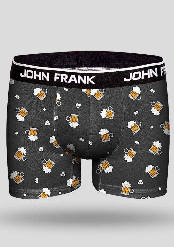 Pánske boxerky John Frank JFBD245 M Čierna