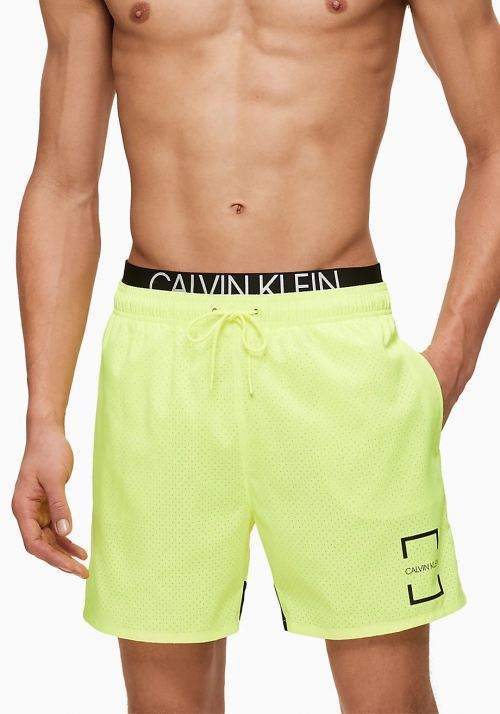 Pánske plavky Calvin Klein KM0KM00436 M Fosforová