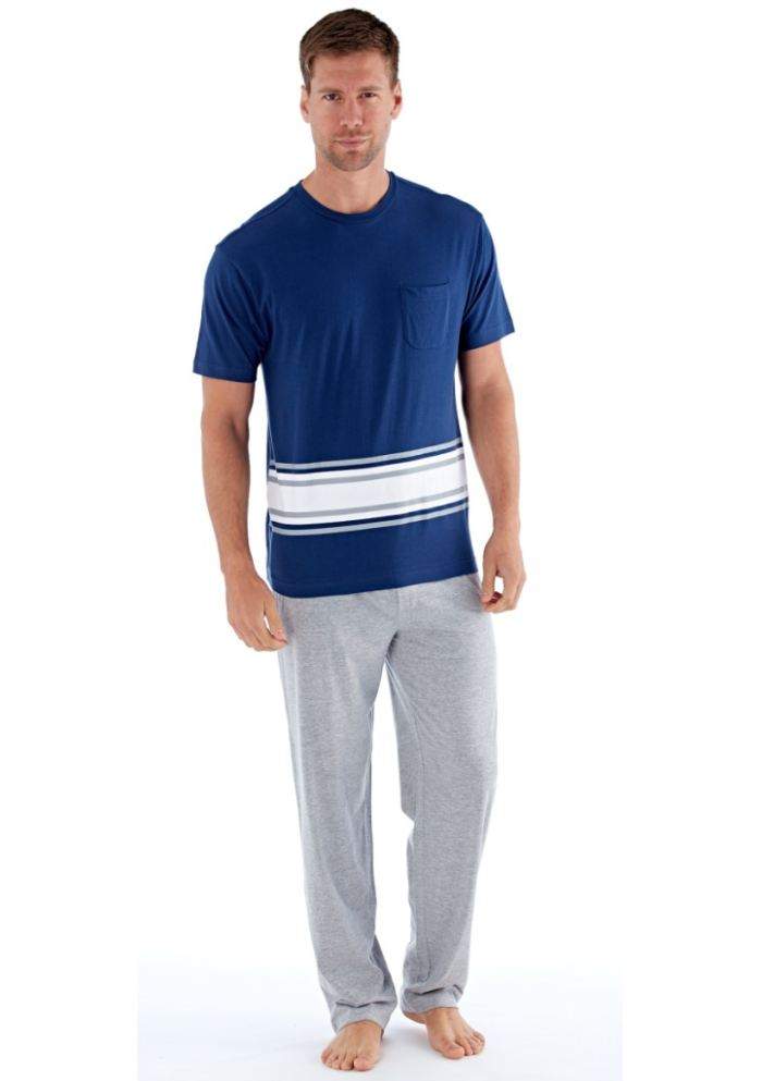 Pánske pyžamo Fordville MN000186 XL Sv. modrá