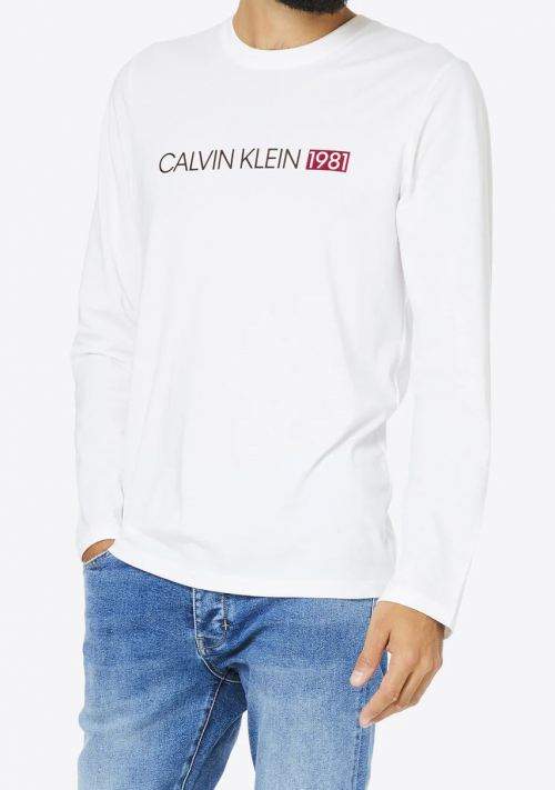 Pánske tričko Calvin Klein NM1705 L Biela
