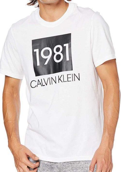 Pánske tričko Calvin Klein NM1708 L Biela