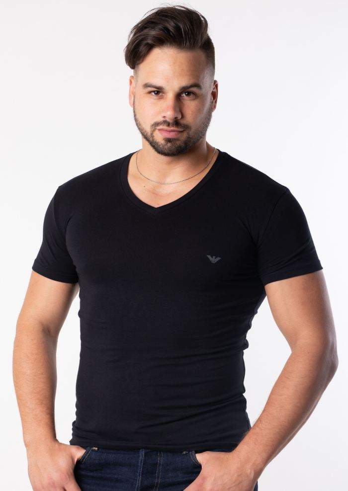 Pánske tričko Emporio Armani 110810 9P745 XL Čierna