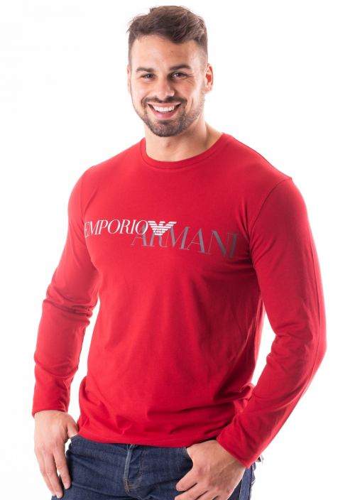 Pánske tričko Emporio Armani 111653 8A516 L Červená
