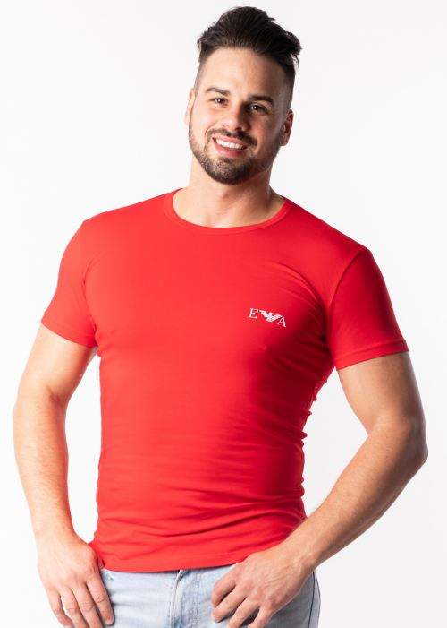 Pánske tričko Emporio Armani 111670 9P715 S Červená