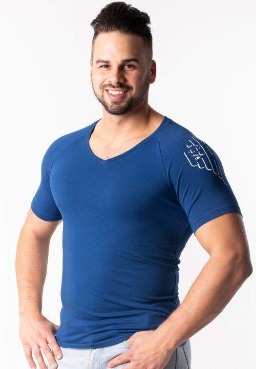 Pánske tričko Emporio Armani 111760 9P725 L Modrá