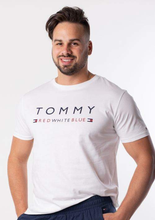 Pánske tričko Tommy Hilfiger UM0UM01167 Biela