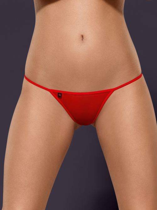 Tanga Luiza thong red – Obsessive L/XL Červená